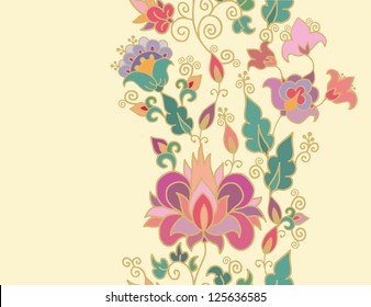 seamless floral border decor