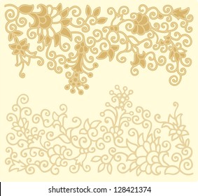 seamless floral border decor