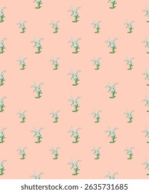 Seamless floral bouquet pattern. Perfect for fabric, wallpaper, wrapping paper, and textile design.