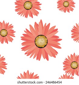 Seamless floral bright background.