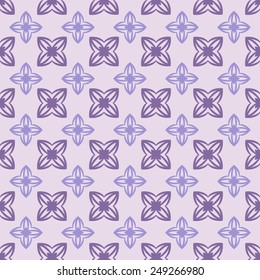 Seamless floral classic pattern in vilet and lilac colors. Vector illustration