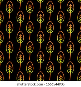 seamless floral colored vector pattern