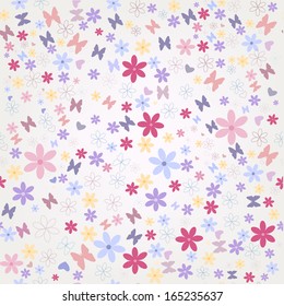 Seamless floral colorful pattern