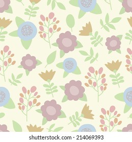Seamless floral colorful pattern