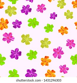 Seamless floral colorful pattern repeat endless background for fashion print, textile, wallpaper