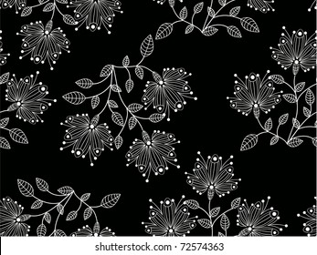 seamless floral creative decorative abstract background