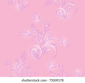 seamless floral creative decorative abstract background
