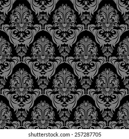 Seamless floral damask ornate Wallpaper for design