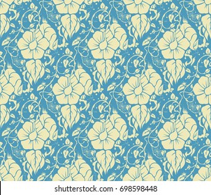 Seamless Floral Damask Pattern
