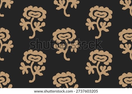 Seamless floral damask pattern Vintage background.Ethnic oriental pattern traditional.Motifs Ikat embroidery wallpaper.Textile rapport. abstract design for texture, fabric, clothing, wrapping