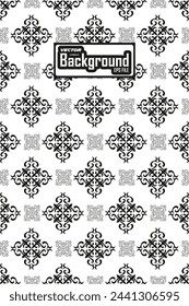 Seamless floral damask wallpaper pattern