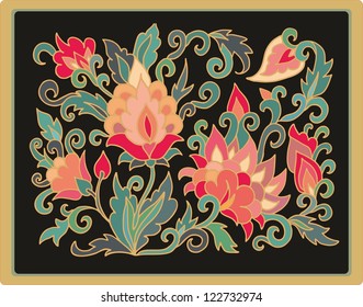 seamless floral decor