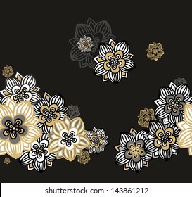 Seamless floral decor