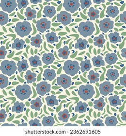 Seamless floral decorative ditsy pattern