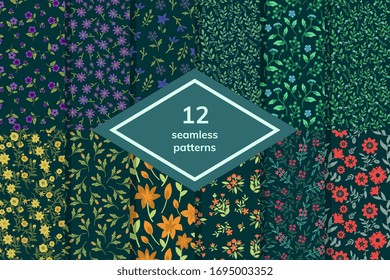 Nahtlose Blumenmotive