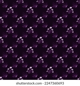 Seamless floral decorative vector pattern