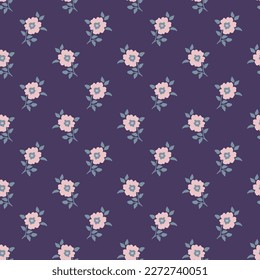 Seamless floral decorative vector pattern