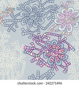 seamless with floral design 
