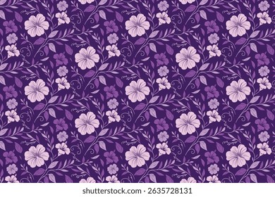 seamless floral design with outline rose sketch and natural elements for bedsheet fabric pillowcases and gift packaging

