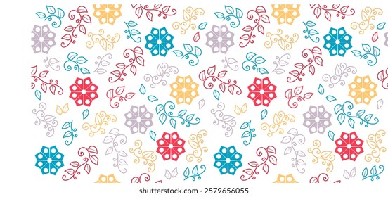 seamless floral design with soft color nuances suitable for printing needs on fabric