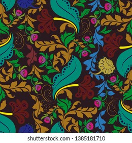 Seamless Floral Design (Vector Pattern)