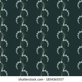 seamless floral design vector straip light pattern