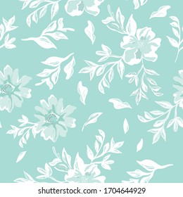 Seamless Floral Designs (Vector Pattern)