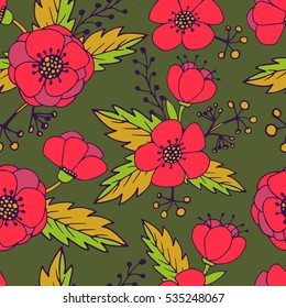SEAMLESS floral doodle texture. Copy that square to the side and you'll get seamlessly tiling pattern which gives the resulting image the ability to be repeated or tiled without visible seams. 