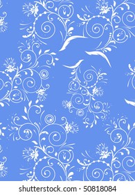 seamless with floral element
