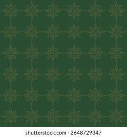 Naadloze floral element en geometrische cross versie1 lijnen. Vectorkunst met stijlvolle lijnstijl.