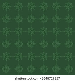 seamless floral element and geometric cross version1 lines. Vector art with classy line style.