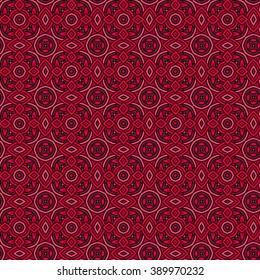 Seamless Floral Ethnic Pattern. Vintage Vector Ornament.  Celtic, Arabic Or Indian Motifs Background. Seamless Wallpaper For Fabric Or Wrapping Paper Design.