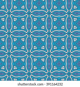 Seamless Floral Ethnic Pattern. Vintage Vector Ornament.  Celtic, Arabic Or Indian Motifs Background. Seamless Wallpaper For Fabric Or Wrapping Paper Design.