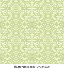 Seamless Floral Ethnic Pattern. Vintage Vector Ornament.  Celtic, Arabic Or Indian Motifs Background. Seamless Wallpaper For Fabric Or Wrapping Paper Design.