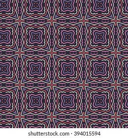 Seamless Floral Ethnic Pattern. Vintage Vector Ornament.  Celtic, Arabic Or Indian Motifs Background. Seamless Wallpaper For Fabric Or Wrapping Paper Design.