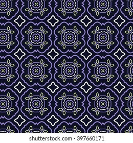 Seamless Floral Ethnic Pattern. Vintage Vector Ornament.  Celtic, Arabic Or Indian Motifs Background. Seamless Wallpaper For Fabric Or Wrapping Paper Design.