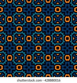 Seamless Floral Ethnic Pattern. Vintage Vector Ornament. Celtic, Arabic Or Indian Motifs Background. Seamless Wallpaper For Fabric Or Wrapping Paper Design.