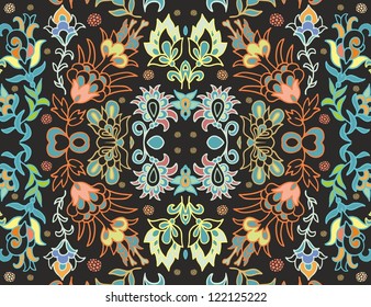 seamless floral fantasy decor