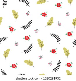 seamless floral flower pattern background for fabric, textile, and wallpaper