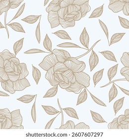 seamless floral flower pattern with Textile Allover Design on Background