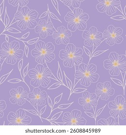 seamless floral flower pattern with Textile Allover Design on Background
