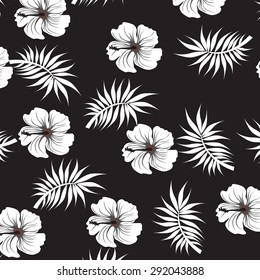 Seamless floral flowers vector background texture