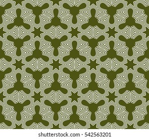 Seamless floral geometric background of petals and flowers. Vector illustration. Template for invitation, wallpaper, textile