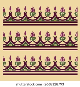 Nahtloses florales und geometrisches Stoffmuster, perfekt für die Kleiderherstellung und das Dekor des Hauses.
Hochwertiger EPS-Vektor, einfach zu bearbeiten und auf verschiedenen Materialien zu drucken.