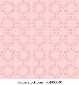 Seamless floral and geometric ornament pattern. Wallpaper background. Modern stylish texture.