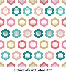 seamless floral geometric pattern