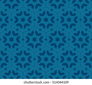 seamless floral geometric pattern. blue color. Texture for holiday card, Valentines day, wedding invitation, design wallpaper