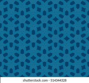 seamless floral geometric pattern. blue color. Texture for holiday card, Valentines day, wedding invitation, design wallpaper
