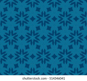 seamless floral geometric pattern. blue color. Texture for holiday card, Valentines day, wedding invitation, design wallpaper