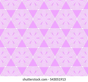 Seamless floral geometric pattern. decorative print. Vector illustration. for Valentine's day, Wedding, greeting invitations.